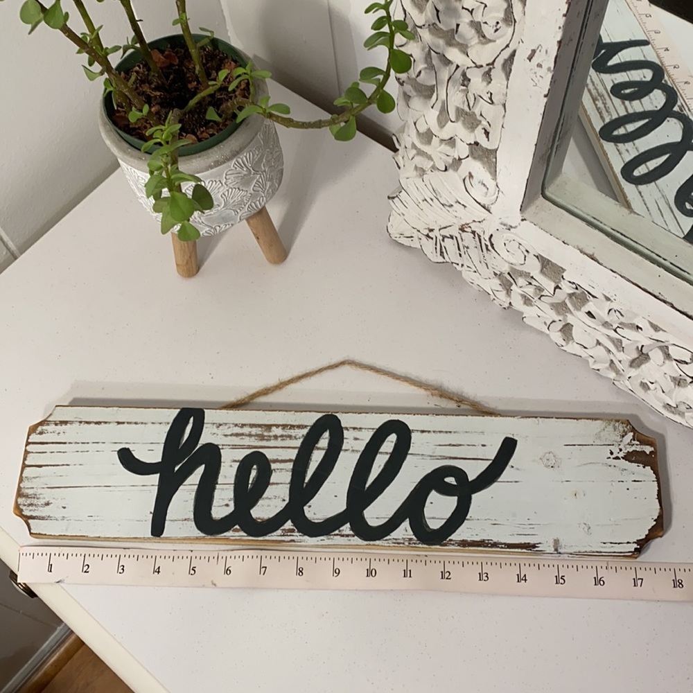 Hello Welcome Sign - Picture 4 of 6